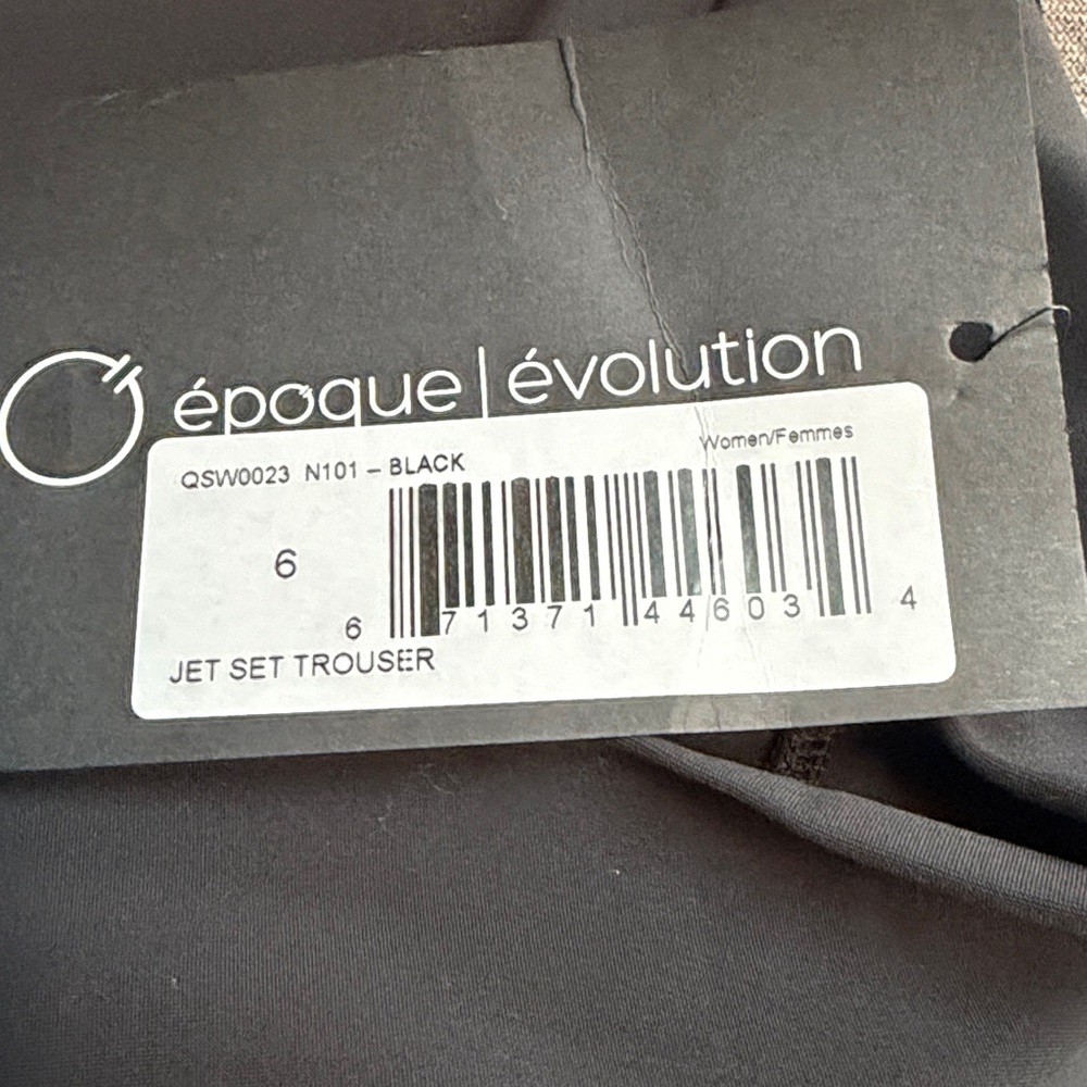 Epoque Evolution Black Jet Set Split Hem Pants Si… - image 10